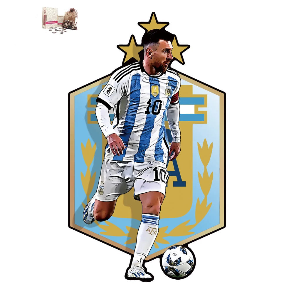 Puzzle en Bois Joueur de Football – Cadeau pour Fan de Foot
