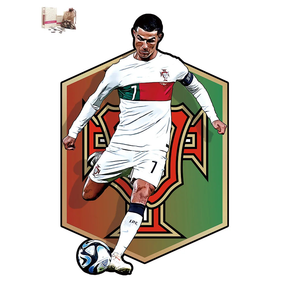 Puzzle en Bois Joueur de Football – Cadeau pour Fan de Foot