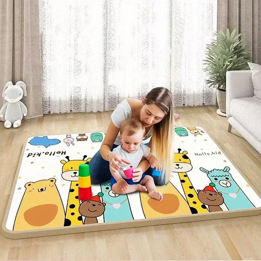 Tapis de jeu bébé pliable – Épais, doux et anti-chocs