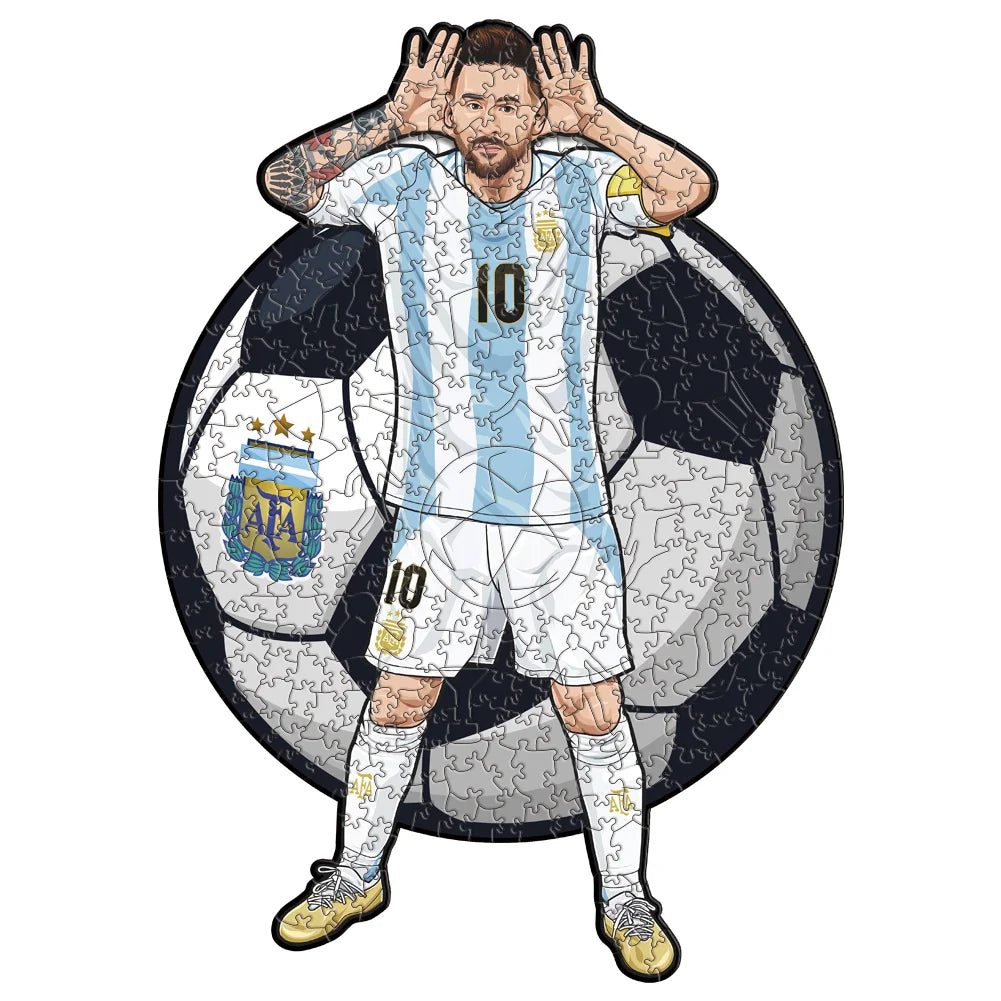 Puzzle en Bois Joueur de Football – Cadeau pour Fan de Foot