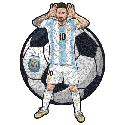 Puzzle en Bois Joueur de Football – Cadeau pour Fan de Foot