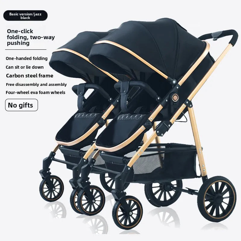 Poussette jumeaux premium