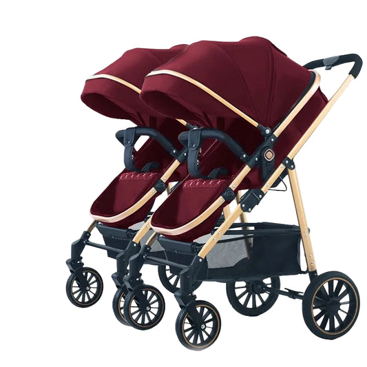 Poussette double – Compacte, pliable & légère