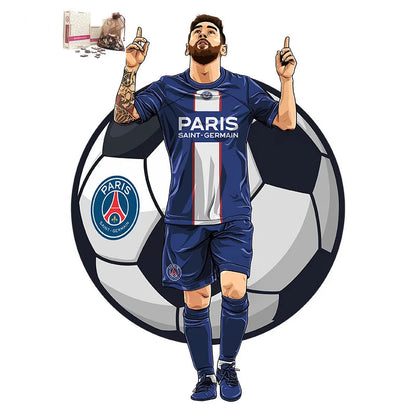 Puzzle en Bois Joueur de Football – Cadeau pour Fan de Foot