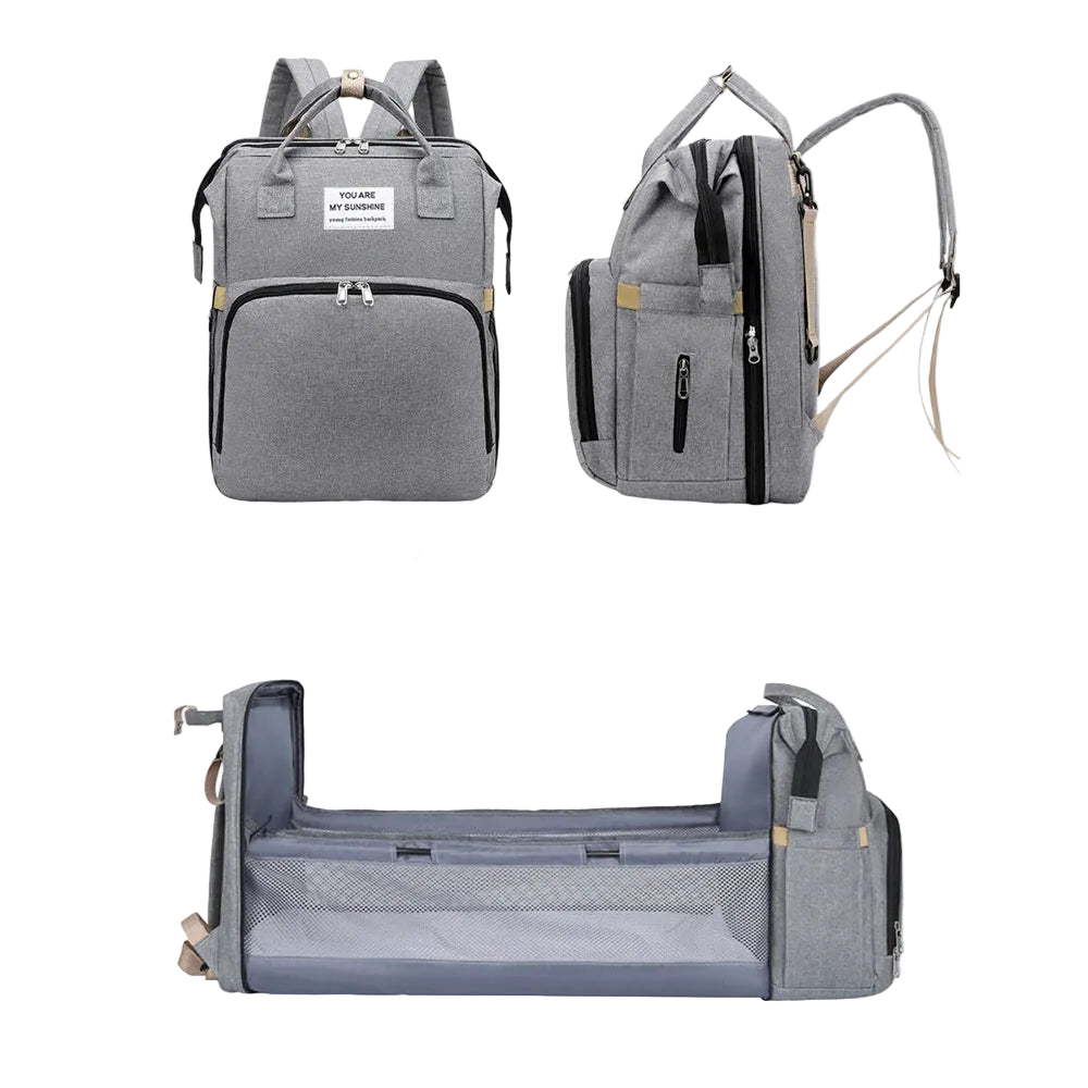 Sac à langer 2-en-1 avec lit pliable intégré