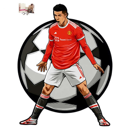 Puzzle en Bois Joueur de Football – Cadeau pour Fan de Foot