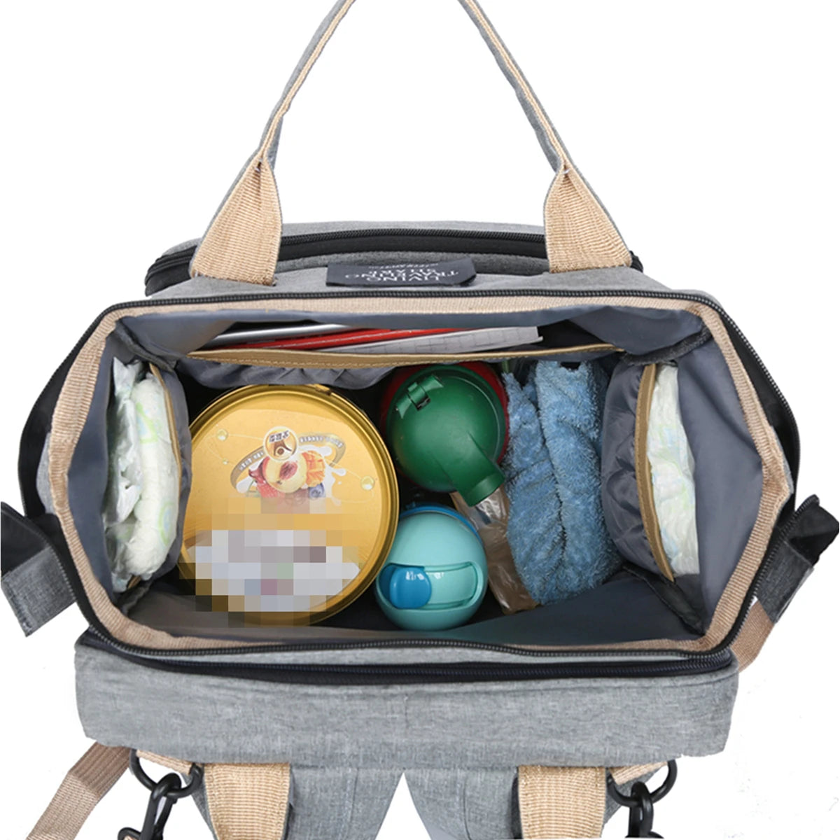 Sac à langer 2-en-1 avec lit pliable intégré