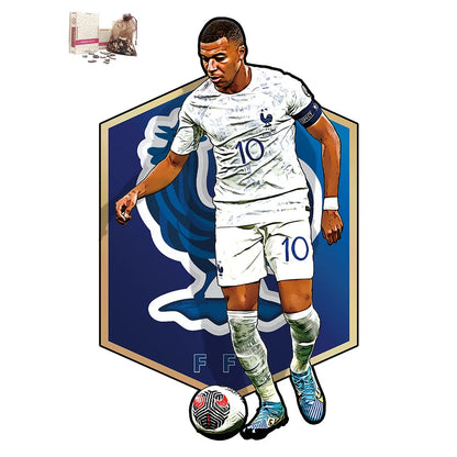 Puzzle en Bois Joueur de Football – Cadeau pour Fan de Foot