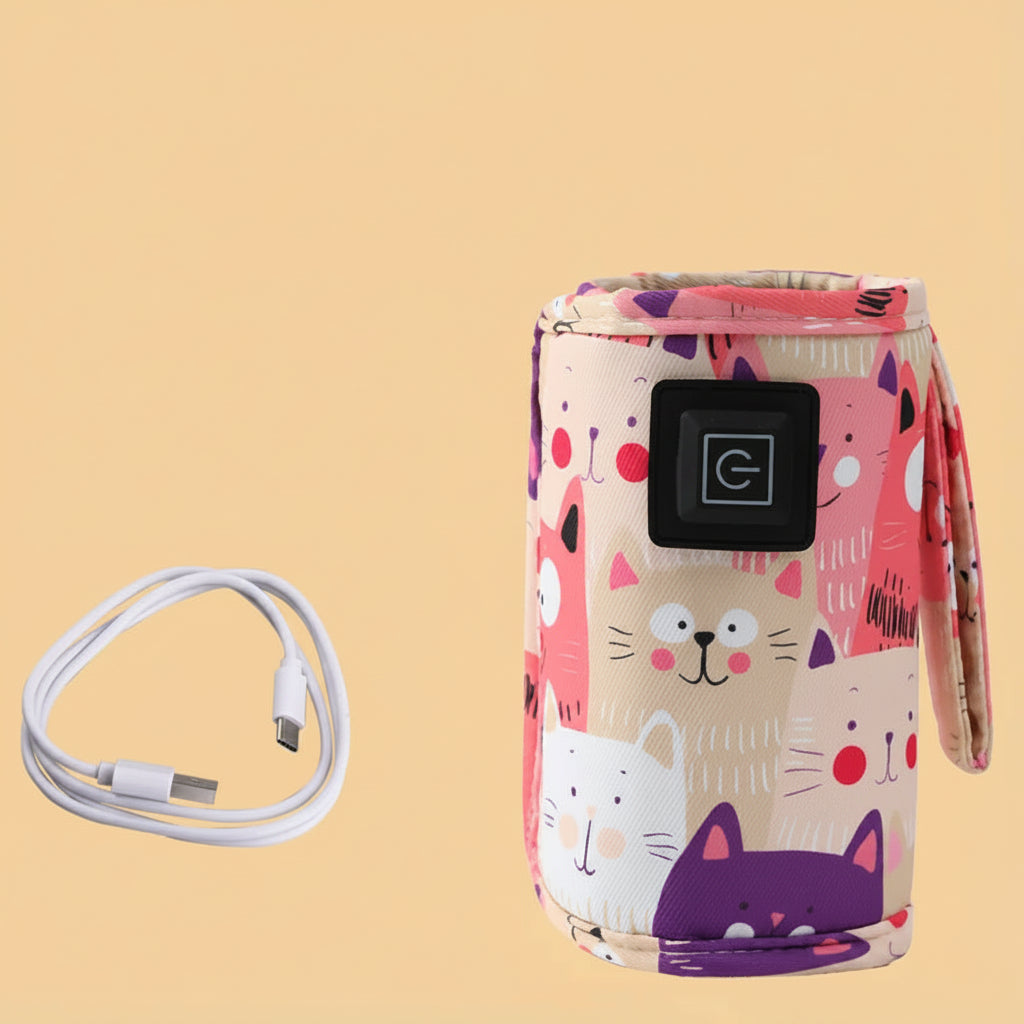 Chauffe-Biberon Portable Sans Fil – Lait à la Bonne Température Partout