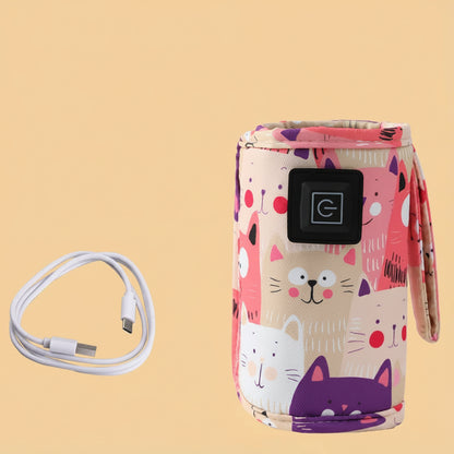 Chauffe-Biberon Portable Sans Fil – Lait à la Bonne Température Partout
