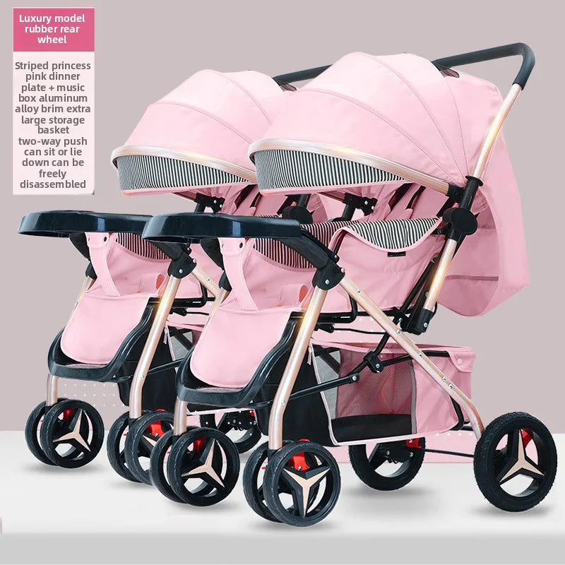 Poussette jumeaux premium