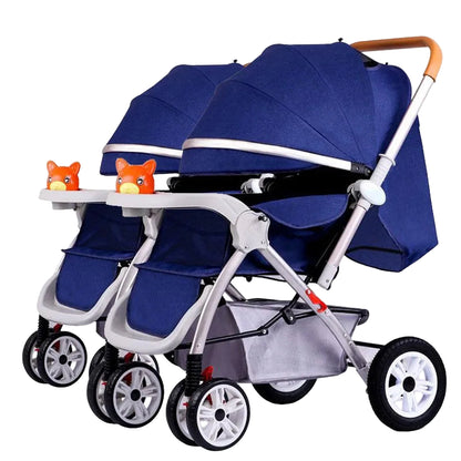 Poussette double – Compacte, pliable & légère