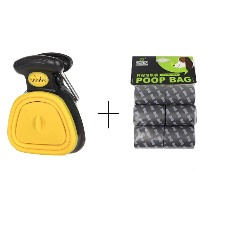 Distributeur de Sacs à Crottes Pliable pour Chien – Ramasse-Crottes de Voyage
