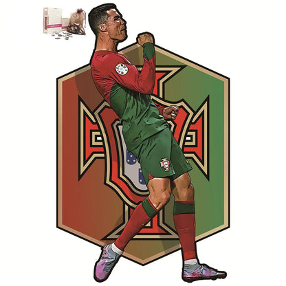 Puzzle en Bois Joueur de Football – Cadeau pour Fan de Foot
