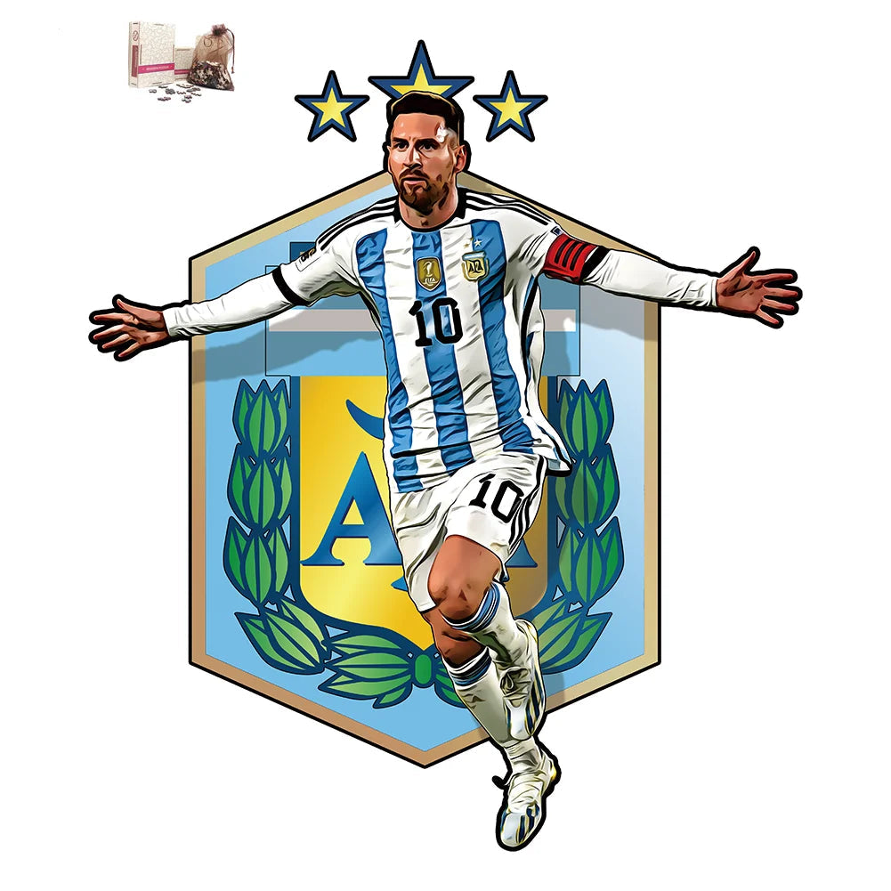 Puzzle en Bois Joueur de Football – Cadeau pour Fan de Foot