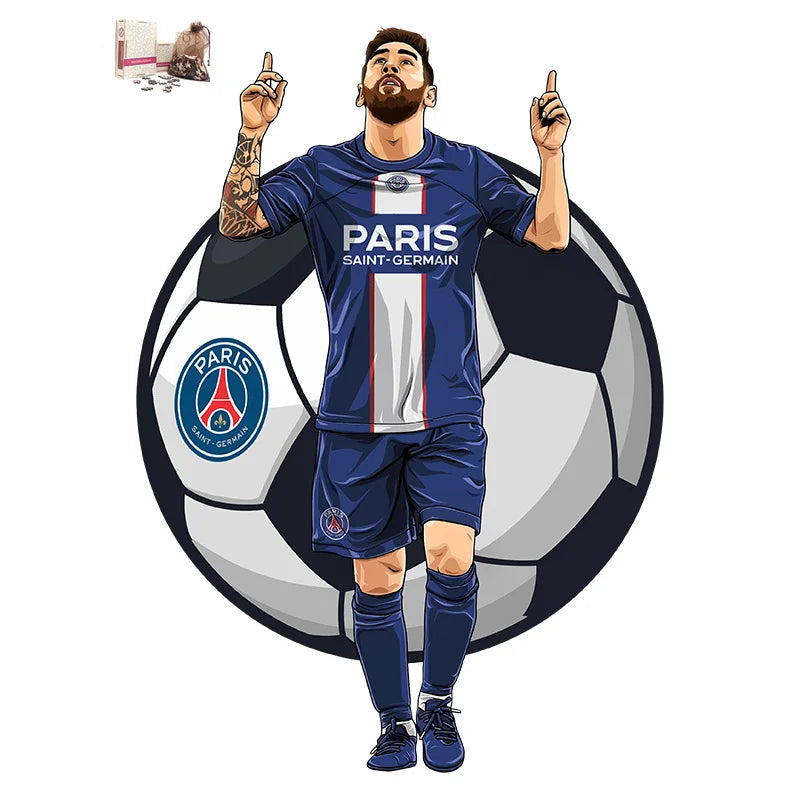Puzzle en Bois Joueur de Football – Cadeau pour Fan de Foot