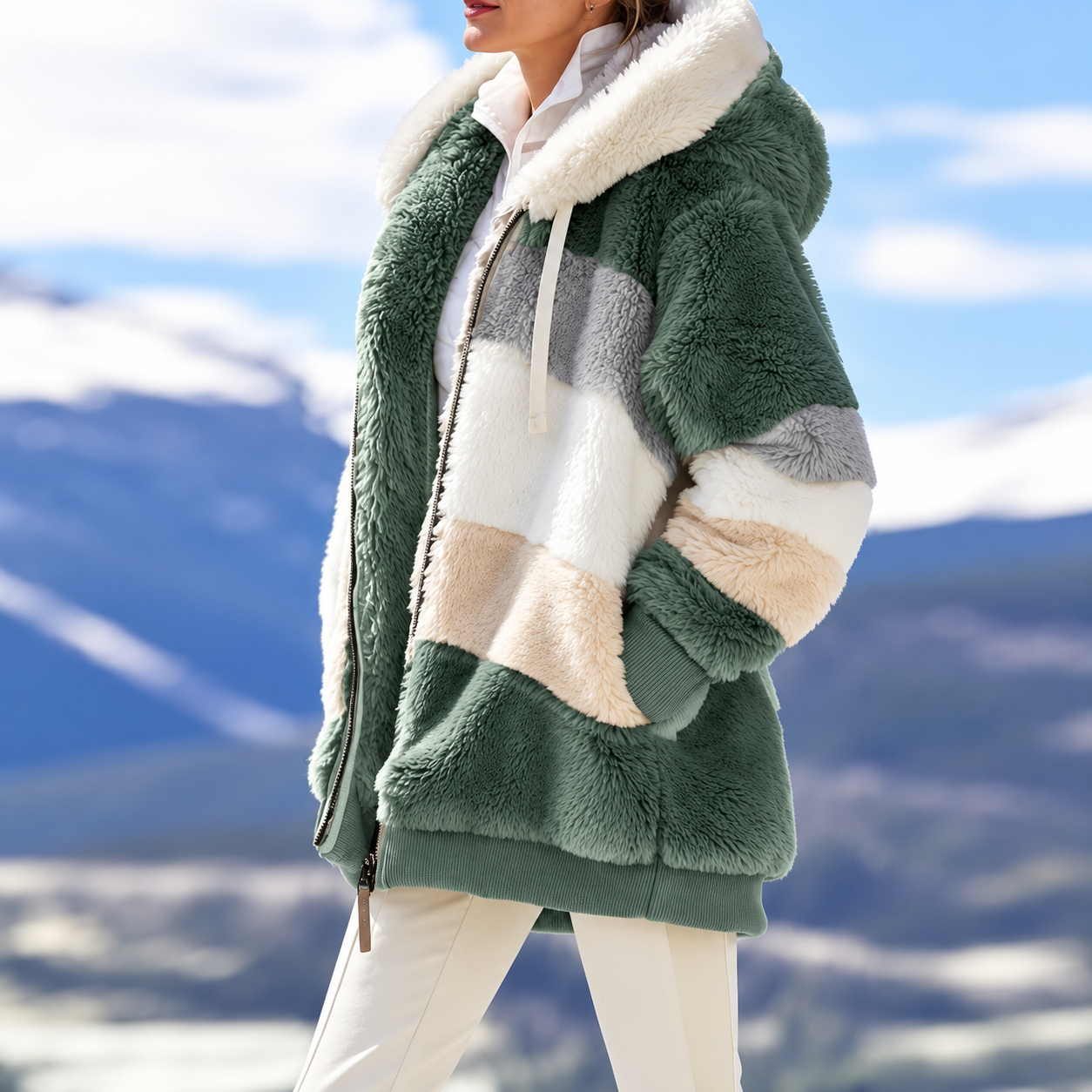 Polaire Cocooning à Capuche – Douce comme un plaid