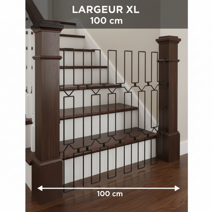 Barrière Rétractable en Métal pour Chien & Chat – Escaliers & Portes