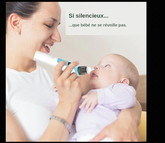 Aspirateur Nasal Électrique Bébé — Mouche-Bébé Silencieux & Rechargeable